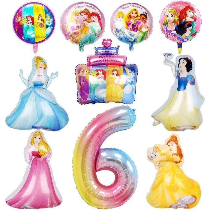 70 Pièces Kit Anniversaire Princesse, Decoration Anniversaire Thème