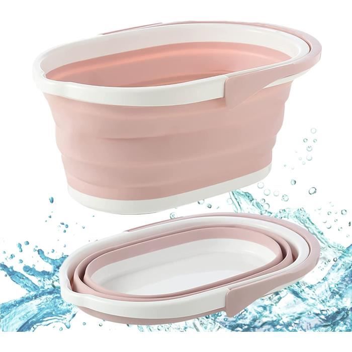 Lavabo Pliant En Plastique Pliable Bassin Extérieur Portable Pliant Camping Pêche Bucket Bucket