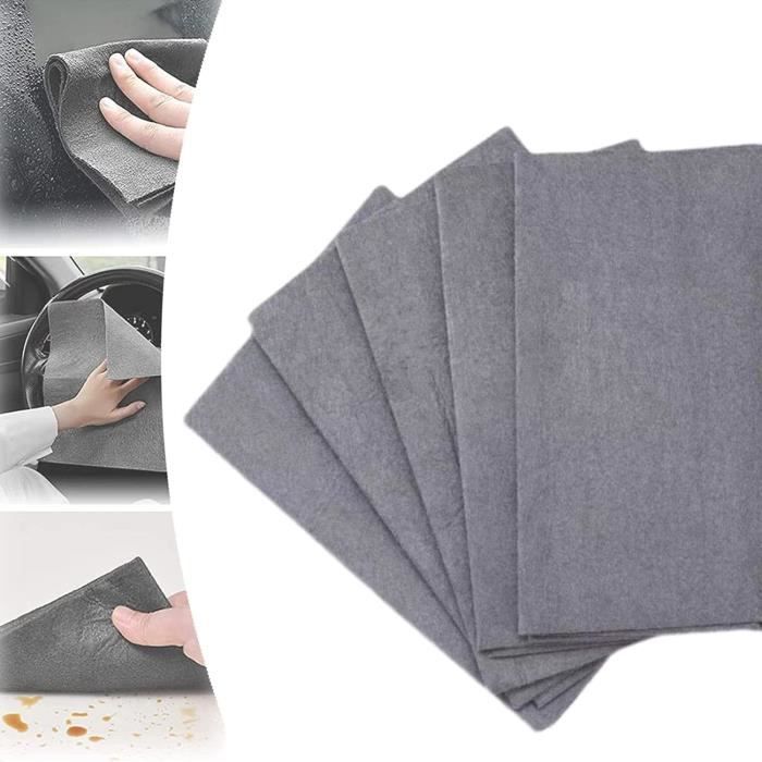 Lot De 9 Chiffons Microfibre Pour Vitres - Nettoyage Voiture Et Maison - Réutilisables Et Doux