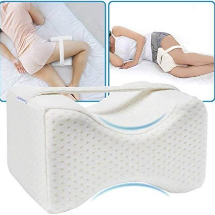 Sciatique Coussin de Grossesse pour Soulagement de Mal /à Dos Hanche Coussin Orthop/édique de Jambe en Memoire Forme QXMCOV Coussin pour Genoux Dormir 1 pi/èce Coussin Femme Enceinte Ergonomique