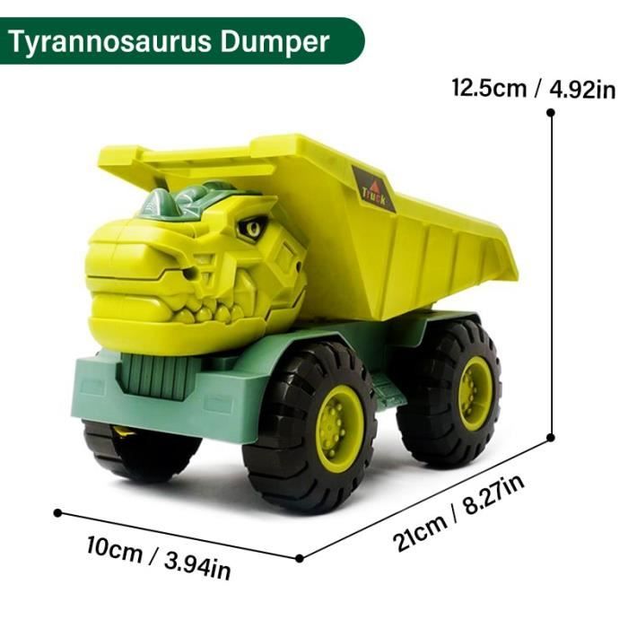 Jouet Camion Dinosaure Avec Sons Et Lumières - 6 Figurines + Tapis De Jeu - Transport De Dinosaures Pour Enfants