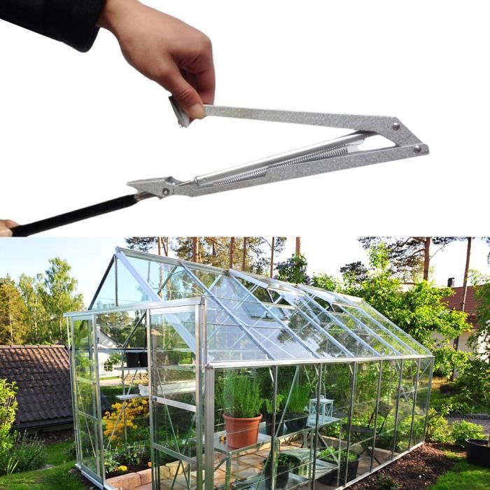 Xpotool – Ouvre-fenêtre automatique pour serre – 375 x 95 x 55 mm – Capacité 7 kg – Aluminium et acier – Mécanisme hydraulique sans électricité