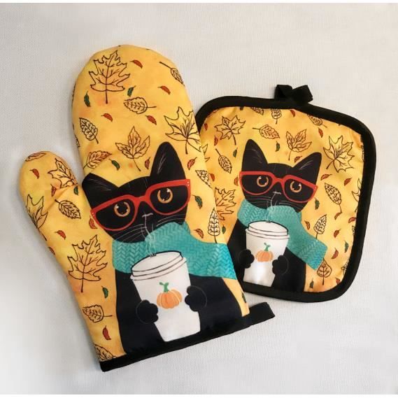 Lot De 2 Gants De Four Jaunes – Résistants à La Chaleur, Courts, Striés, Uxcell !