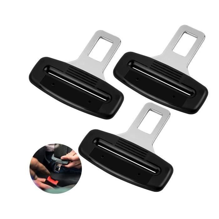 Support Siège Arrière Voiture Support De Boucle De Ceinture De Sécurité ZUWIT - Pour Sièges Arrière De Voiture | Noir X2 Accessoire Voiture Ceinture