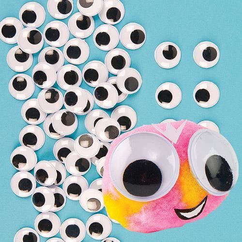 Lot de 100 yeux en plastique noir pour marionnettes, poupées, artisanat Lot de 100 yeux en plastique noir pour marionnettes, poupées, artisanat
