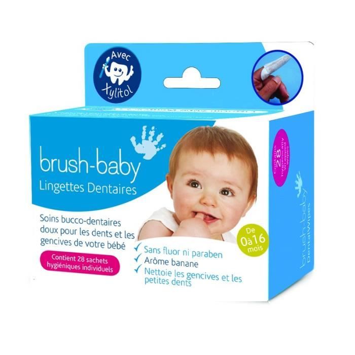 Lingettes Dentaires Brush Baby Pack 28 Lingettes Cdiscount Au Quotidien