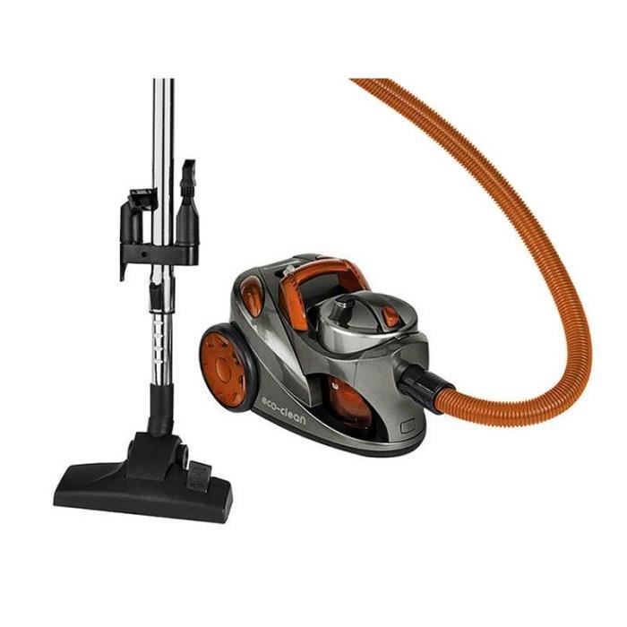 aspirateur clatronic pour sols bs 1294 eco clean 700w gris orange cdiscount electromenager