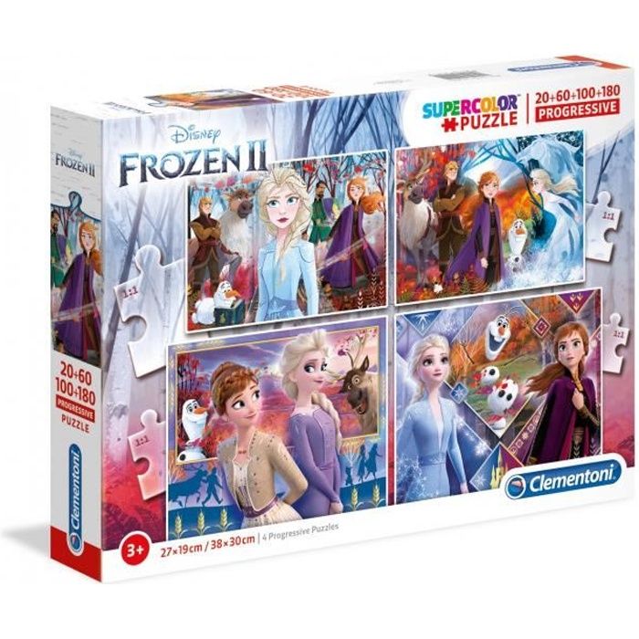 Puzzle - CLEMENTONI - La Reine des Neiges - 20 à 180 pièces - Enfant ...