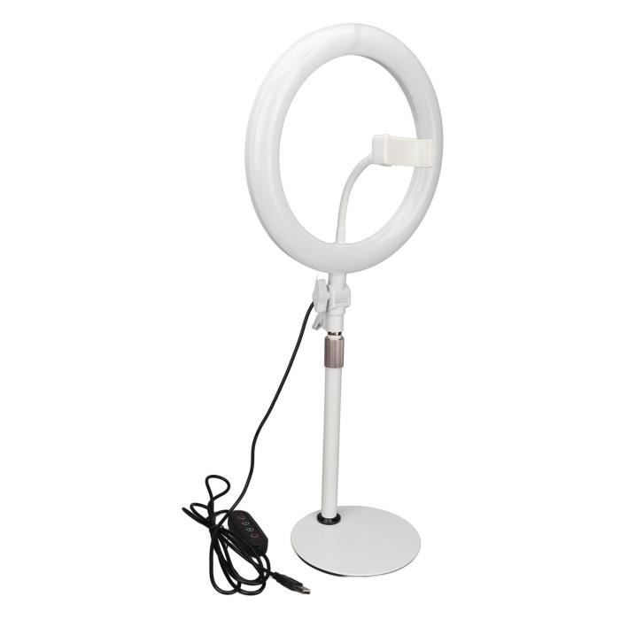 Anneau Lumineux Led À Variateur Pour Selfie, Ring Light À Connectique Anneau Lumineux Led À Variateur Pour Selfie, Ring Light À Connectique