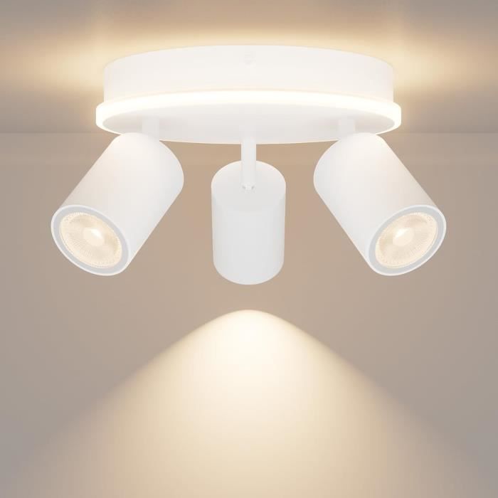 Oktaplex Bora Spot de plafond 2 flamme GU10 LED 230V 25cm aluminium
