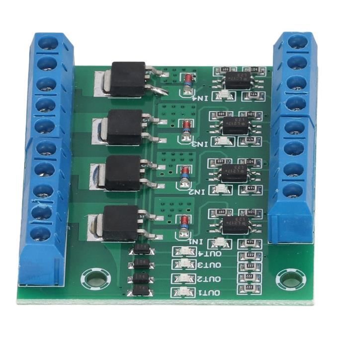 Module MOS FET 4 Canaux - PWM 3-20V Vers 3.7-27V 10A - Pour Moteurs, LEDs Et Plus