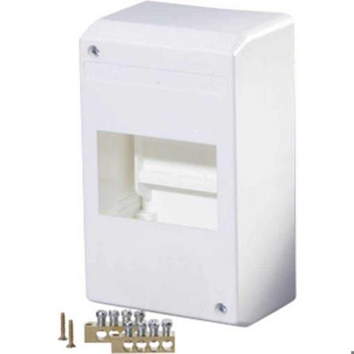 Armoire de distribution montage apparent (en saillie) F-Tronic KV04K 7260013 Nombre de divisions = 4 Nbr de rangées = 1