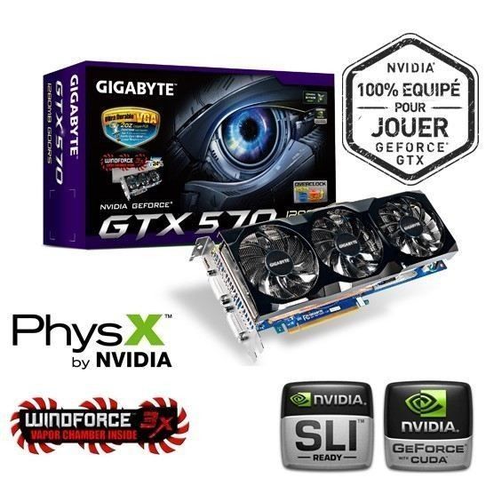Gigabyte GTX570 1280Mo GDDR5 OC - Gigabyte