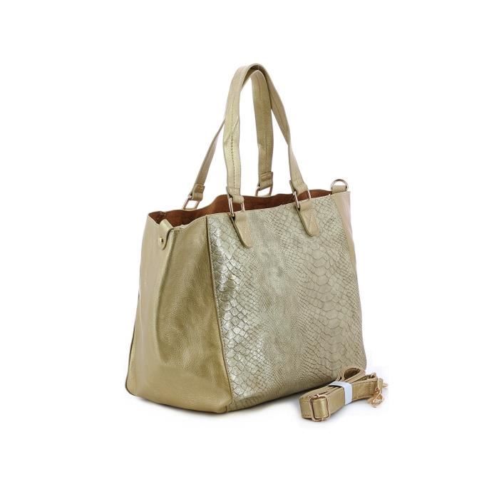 Sac à Main Vintage Années 50/60 - Cuir Verni Imitation Python Brillant - Occasion Très Bon état