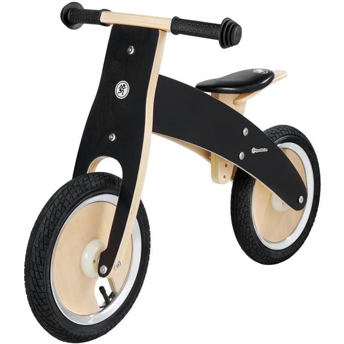 HyperMotion Draisienne Enfant en Bois jusqu a 35 kg Velo de marche 54 CM Hauteur Roues 12