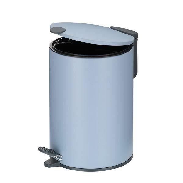 Poubelle de salle de bain Mats KELA - 3 L - Bleu brouillard - Métal