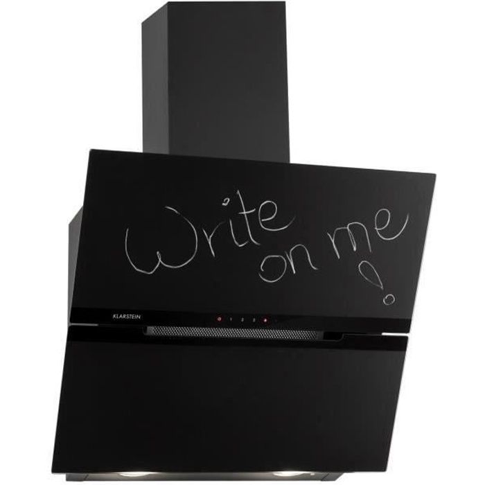 Klarstein Sancta Clara 60 Hotte Murale Aspirante 60cm Debit 620 M H 3 Vitesses Moteur 165w Design Verre Noir Classe A Achat Vente Hotte Cdiscount