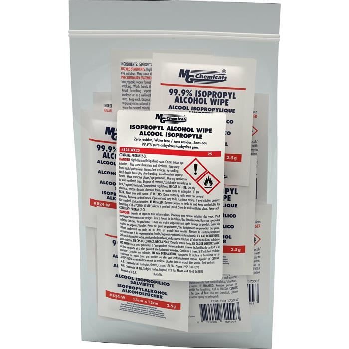Lingette Nettoyante - Chemicals D Alcool Isopropylique 99.9