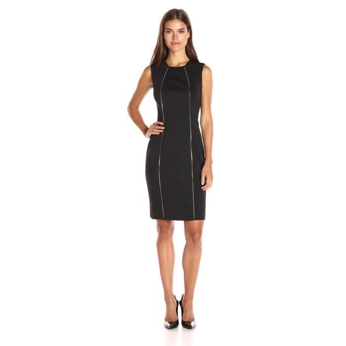 robe noire avec fermeture eclair devant