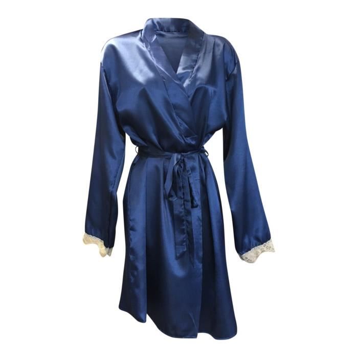 Sock Snob Robe De Chambre Femme Satin Peignoir De Bain Douce