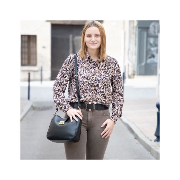 Chemisier marron chocolat femme sale