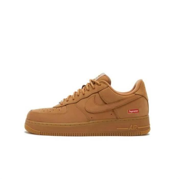 Nike Air Force 1 Low SP Supreme Homme et Femme Kaki Kaki Cdiscount Chaussures