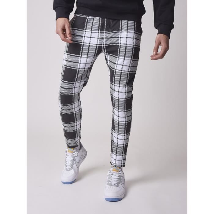 Jogging a carreaux homme store