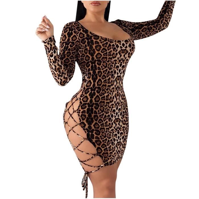robe sexy leopard