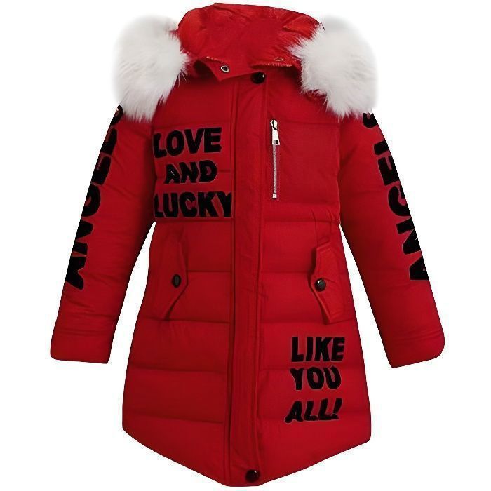 Doudoune Enfant Fille FINDPITAYA Parka Veste Longue avec
