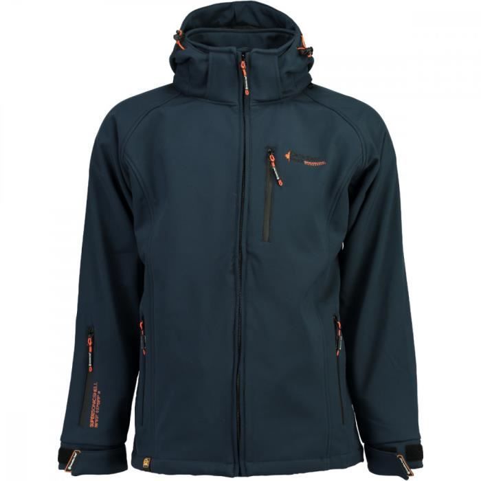 Veste Softshell Canadian Peak Toropiko Bleu marine Homme Impermeable et Respirante Cdiscount Sport