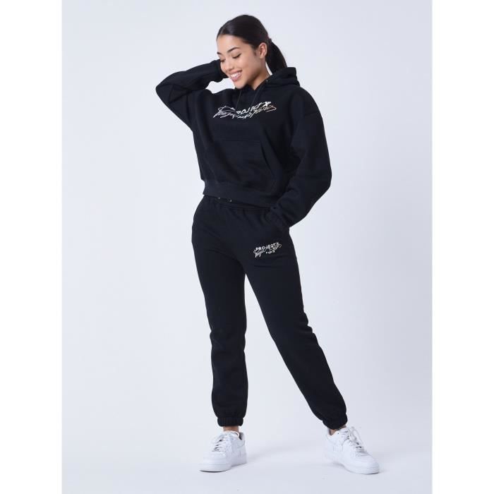 Jogging brode PROJECT X PARIS Homme Noir Coton Polyester Lavable en machine Cdiscount Pret a Porter