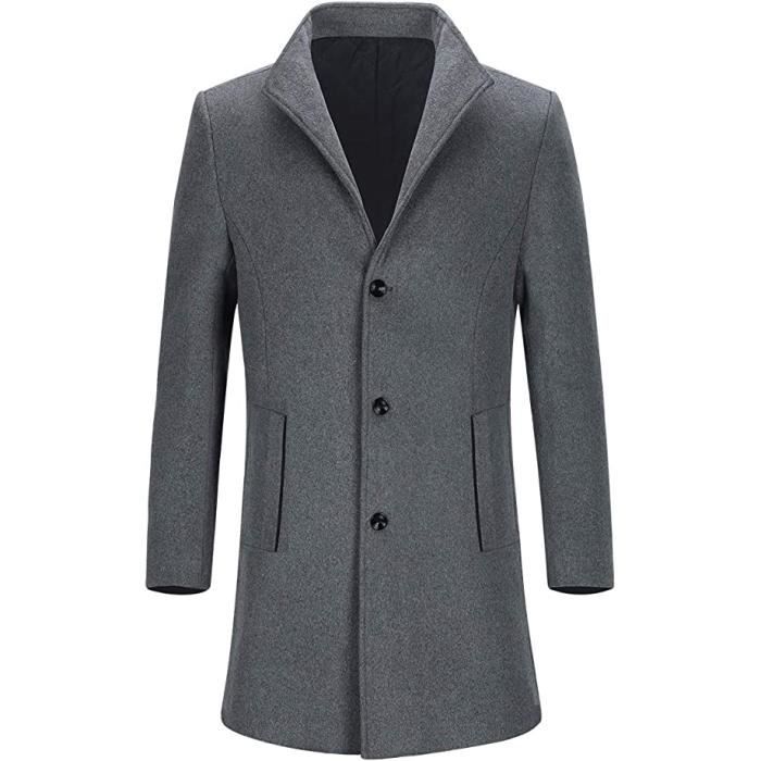 Men's gray winter coat cheap