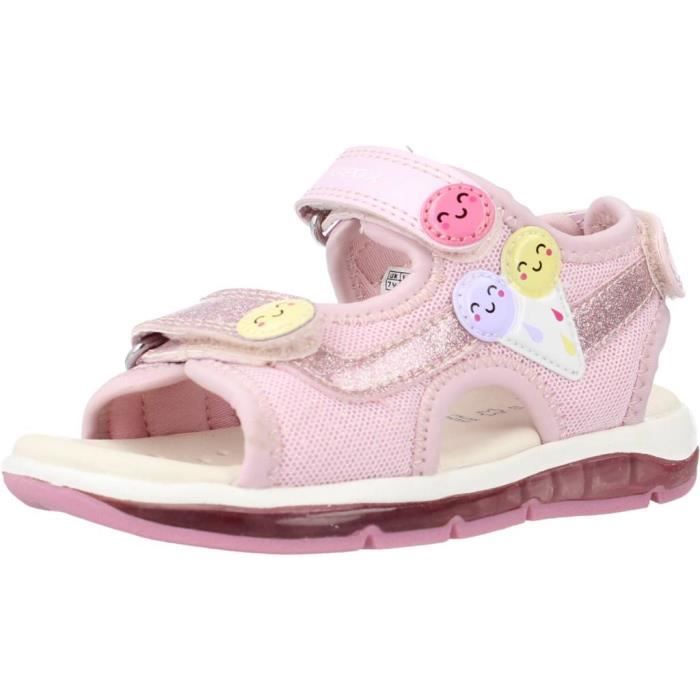 Sandale nu pieds fille Geox 135317 Rose Textile Enfant Rose Cdiscount Chaussures