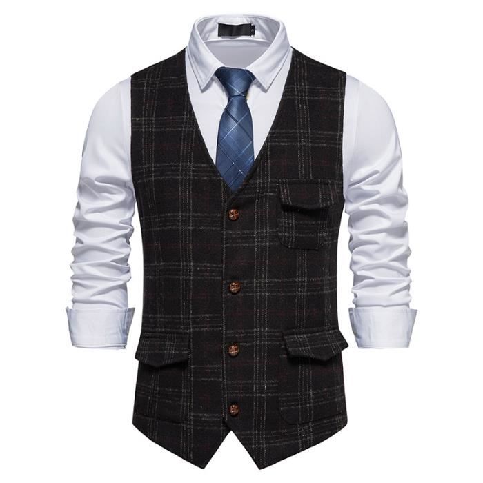 Gilet couleur Noir pour hommes main image 1
