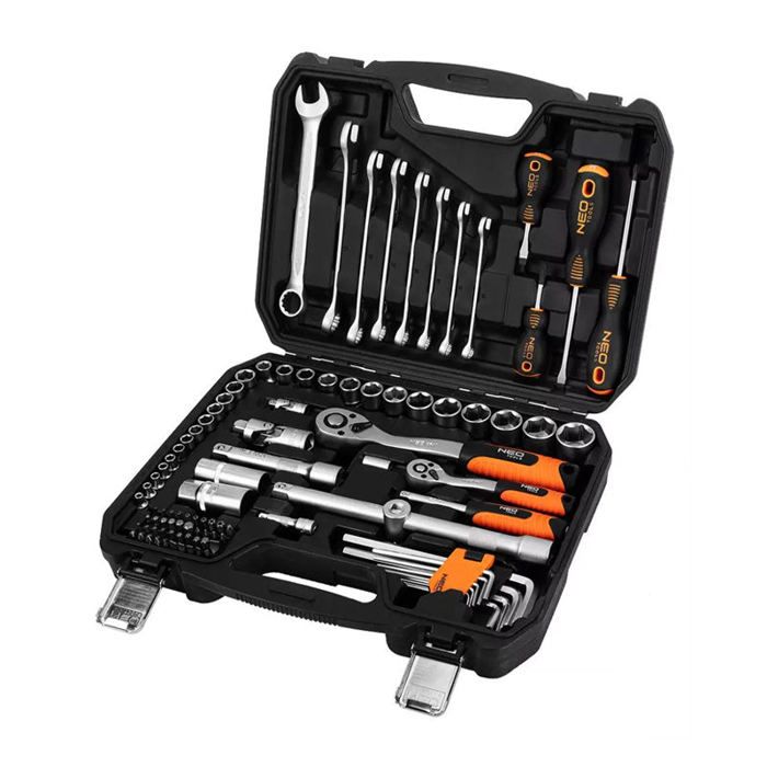 Coffret ensemble doutils 100 pièces 1/2 1/4 NEO TOOLS - 10-206