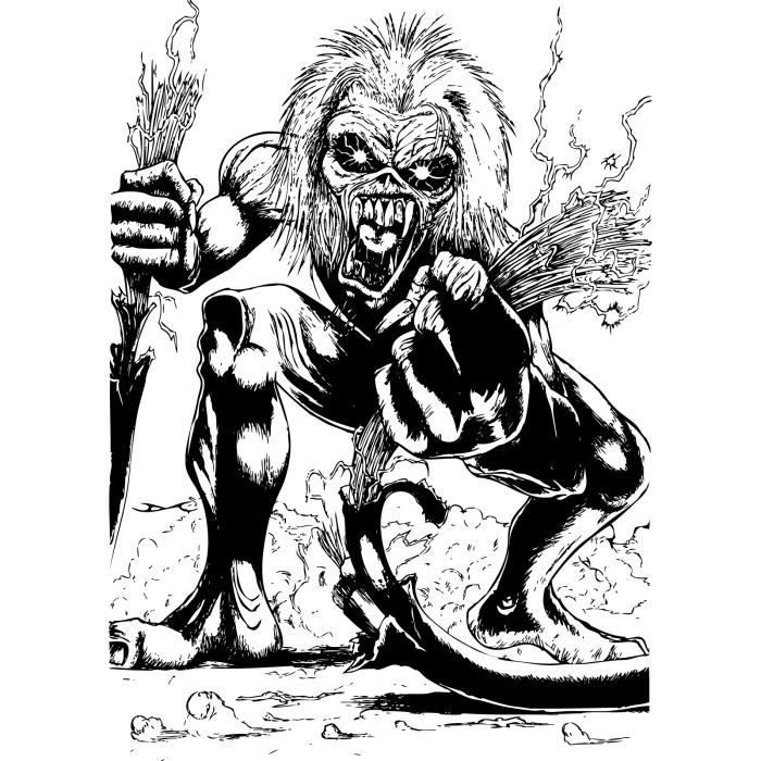 Iron maiden эскиз тату