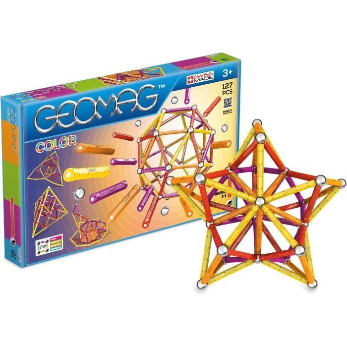 Blocs magnétiques de voyage Cubes magnétiques jeu avec boîte en fer 35 pièces ca