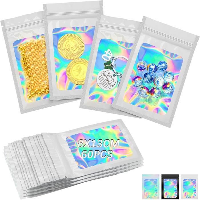 Lot De 1000 Sacs Mylar Argentés Refermables 5x8 Pouces (4 Mil) - Stockage Alimentaire, Neuf