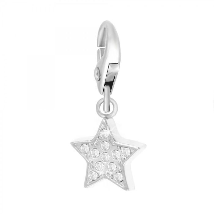 Bijou charm - So Charm - Étoile - Cristaux SWAROVSKI - Plaqué or - Mixte Bijou charm - So Charm - Étoile - Cristaux SWAROVSKI - Plaqué or - Mixte