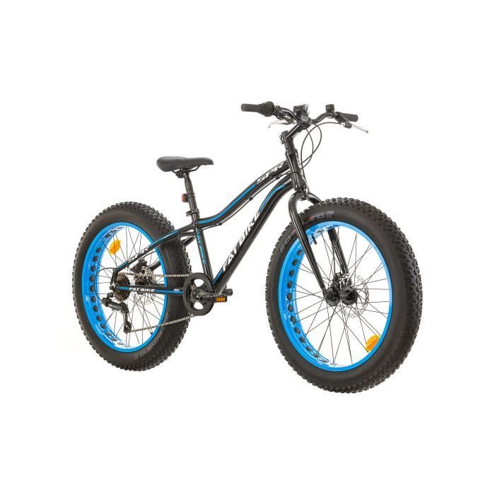 VELO FAT BIKE 24 6 VITESSES AVEC DERAILLEUR ET POIGNEE