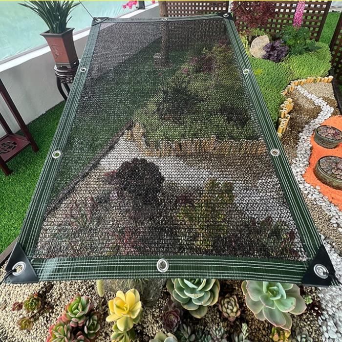 Filet D'Ombrage 1,5x10m 65g/m² Avec 50 Serre-câbles - Protection Solaire