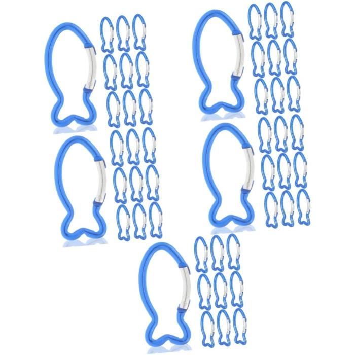 8 Pièces Mousqueton Porte Clé, Crochet Porte Clef Amovible Mousqueton