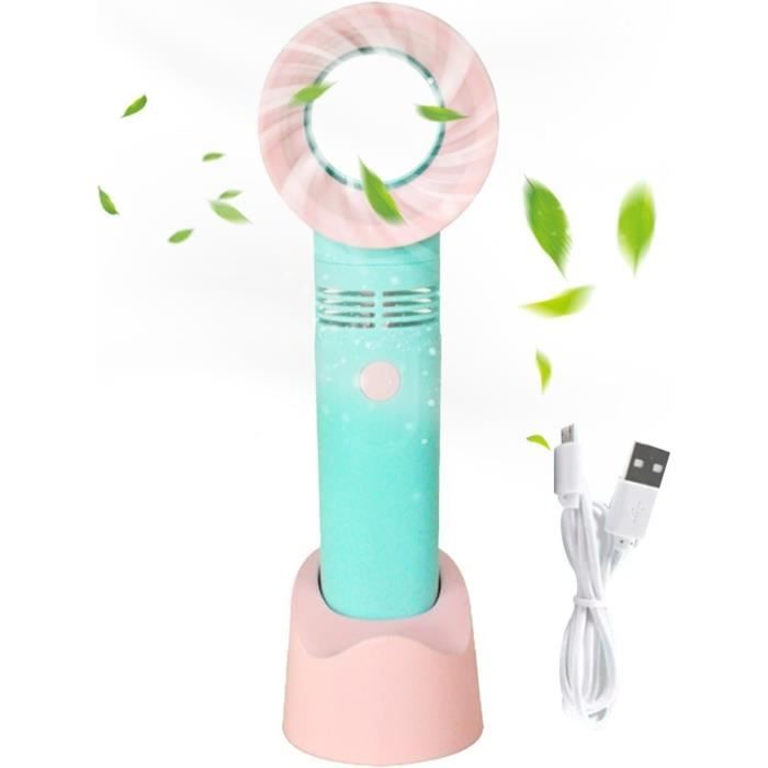 QUEENYARD Ventilateur Portable Pliable – Rechargeable USB, 3 Vitesses, Batterie 5000 MAh, Pour Bureau/voyage - 7