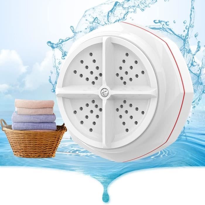 Mini Machine à Laver Portable USB - Minuterie, Pour Petits Vêtements Et Vaisselle, Grise