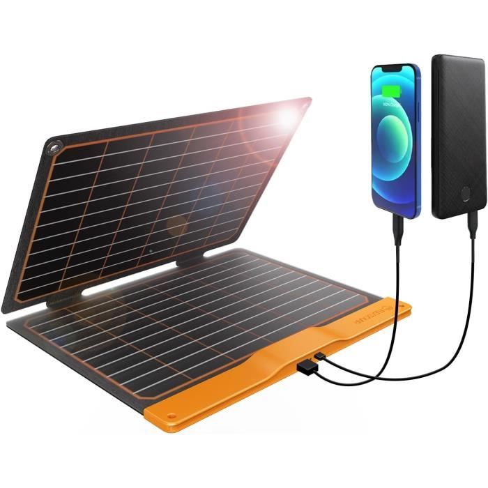 Panneau Solaire Pliable 30W/60W Avec Chargeur PD 20W - Étanche IP65 Pour Camping, Randonnée, Voyages