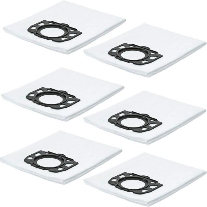 Sacs Microfibre 5 Couches Kit 10 Sacs + 2 Filtres Pour Aspirateur Karcher WD4 WD5 WD6 MV4 MV5 MV6