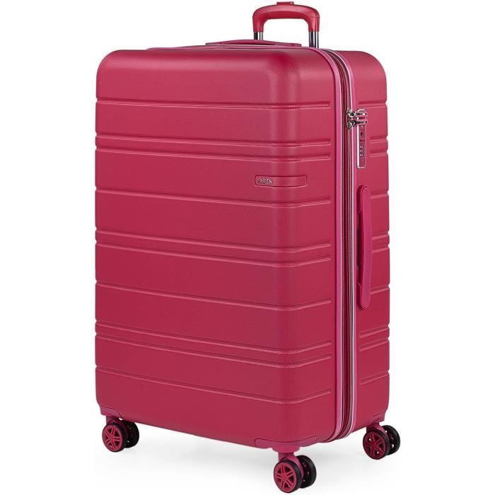 Prymo Grande Valise Noire  Spacieuse Et Fiable, Roulettes Lisses, Noir