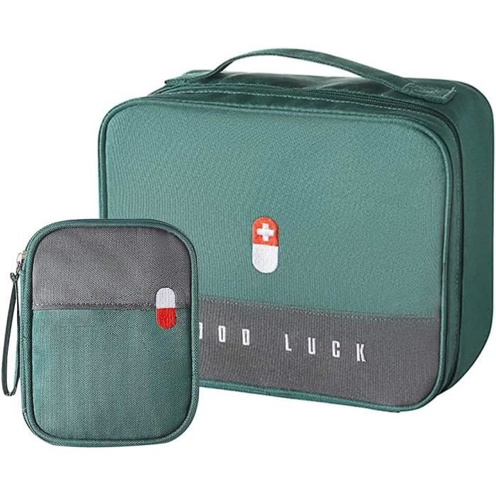 Trousses De Premiers Secours étanches Lot De 2 - Double Couche, Tissu Oxford, Avec Poignée | Kit Médical Pour Voyage Et Camping
