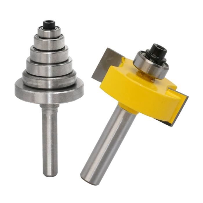Fraise à Aplatir 8mm Pour Défonceuse - 4 Lames Carbure - Pour Bois, MDF, Stratifié - 51mm De Diamètre
