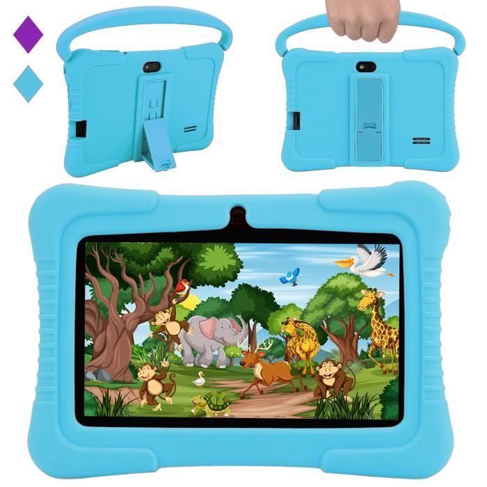 Veidoo Tablette pour Enfants 7 Android Tablet PC 2 Go RAM 32 Go ROM Écran Tactile HD IPS Contrôle Parental Éducative (Bleu)